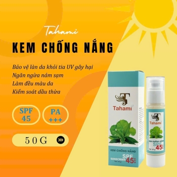 Kem chống nắng Trà xanh - rau má 50G